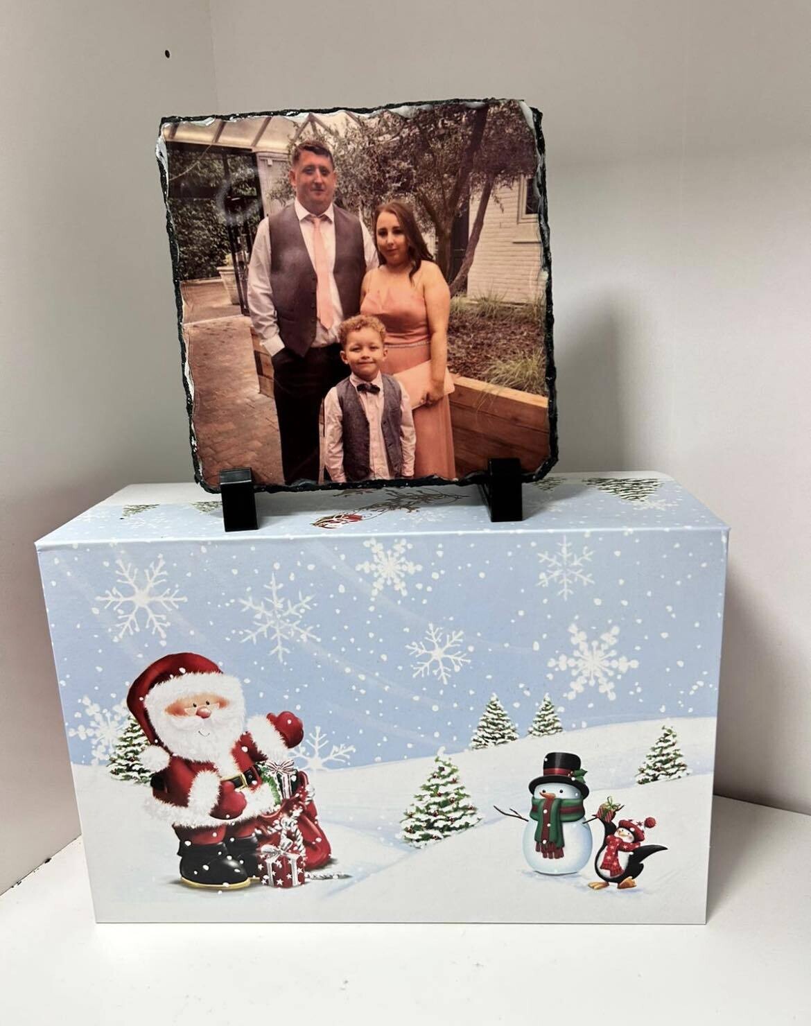 Medium slate &amp; Personalised Gift box