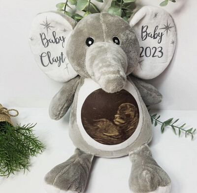 Baby Scan Ellie Bear: Personalised Soft Teddy