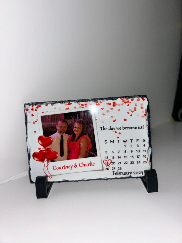 The day We Became Us: Mini Slate, with square photo design