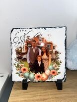 Easter photo slate, medium square