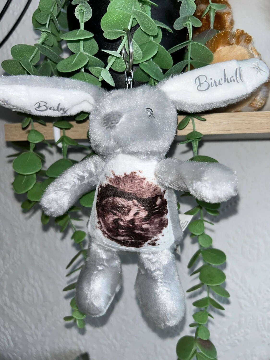 Rabbit Keyring: Personalised Soft Teddy
