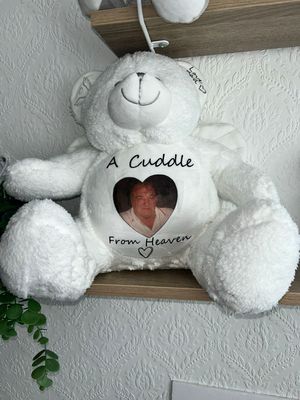 Memorial Angel Bear: Personalised Soft Teddy