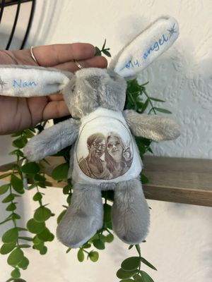 Rabbit Keyring: Personalised Soft Teddy