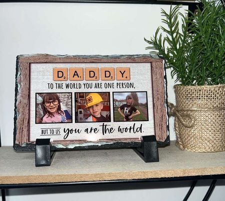 Mini Photo Slate, Scrabble Design