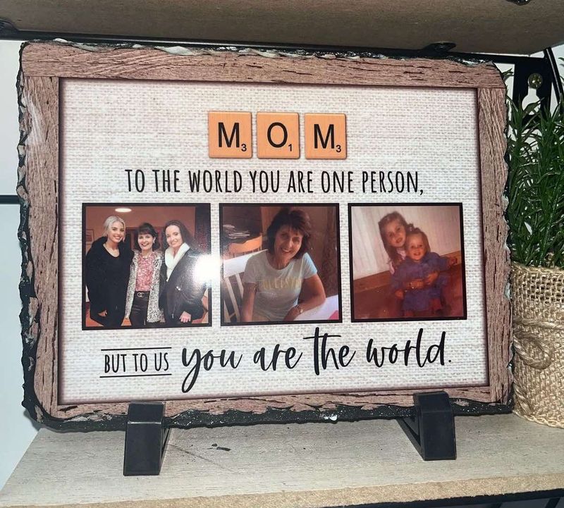 Mini Photo Slate, Scrabble Design