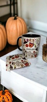 Halloween Mug &amp; Coaster