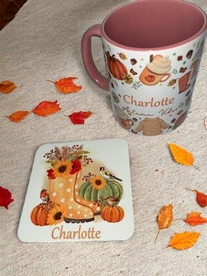 Autumn Vibes Mug &amp; Coaster