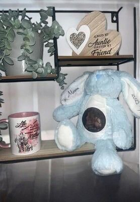 Blue Rabbit: Personalised Soft Teddy
