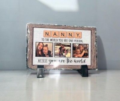 Mini Photo Slate, Scrabble Design