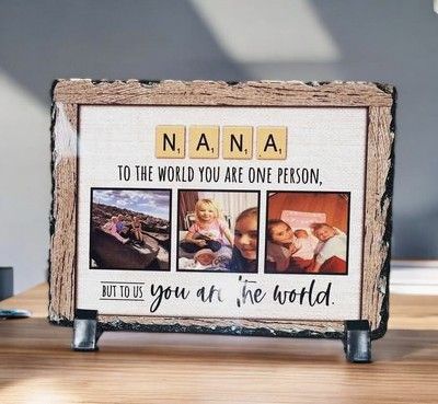 Mini Photo Slate, Scrabble Design