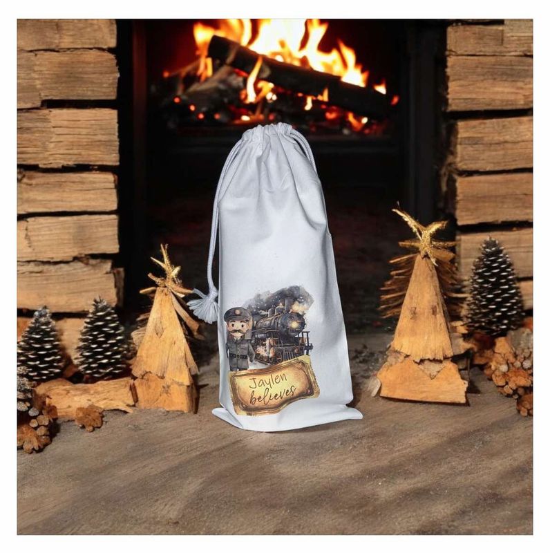 Train Christmas bag