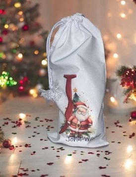 Initial Santa Gift Bag 20 x 45cm
