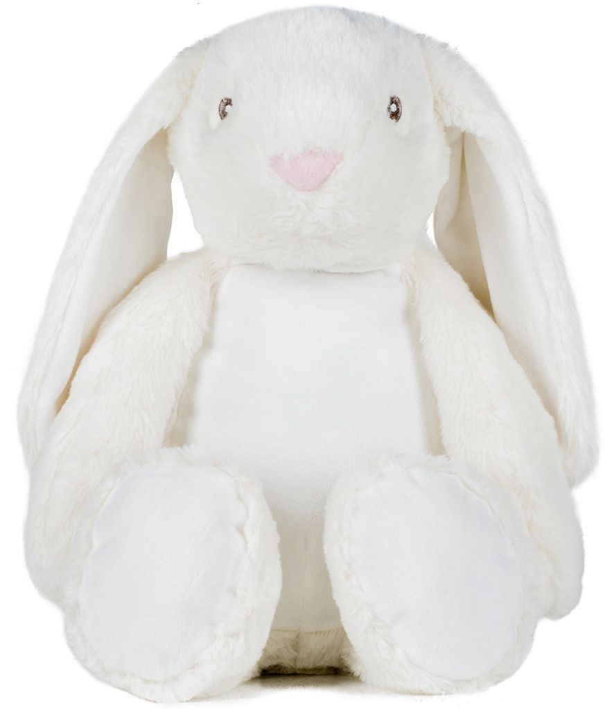 Large Cream Rabbit: Personalised Soft Teddy