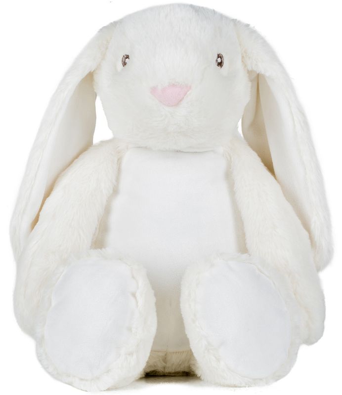 Large Cream Rabbit: Personalised Soft Teddy