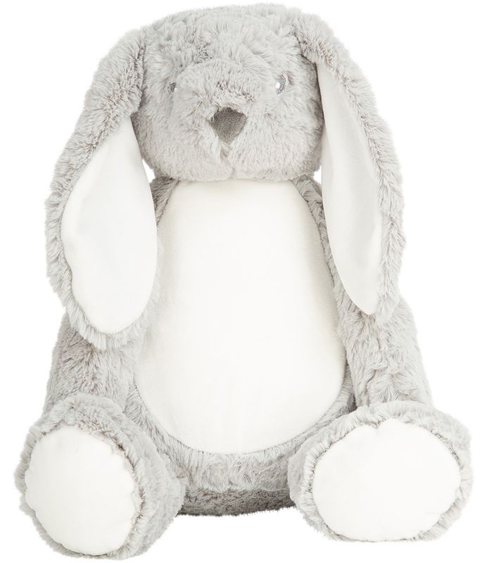 Large Grey Rabbit: Personalised Soft Teddy