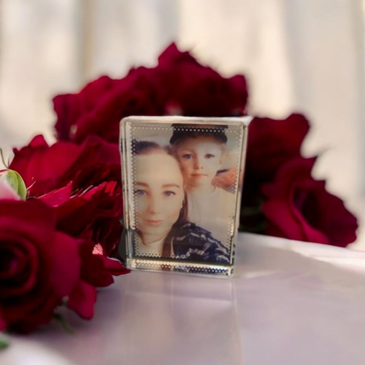 Mini Glass Photo Block