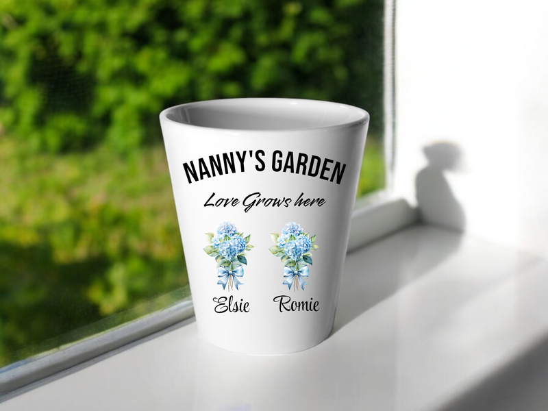 Personalised Mother&#39;s Day Pot: Nanny’s Garden