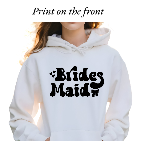 Bride Hoodie In White