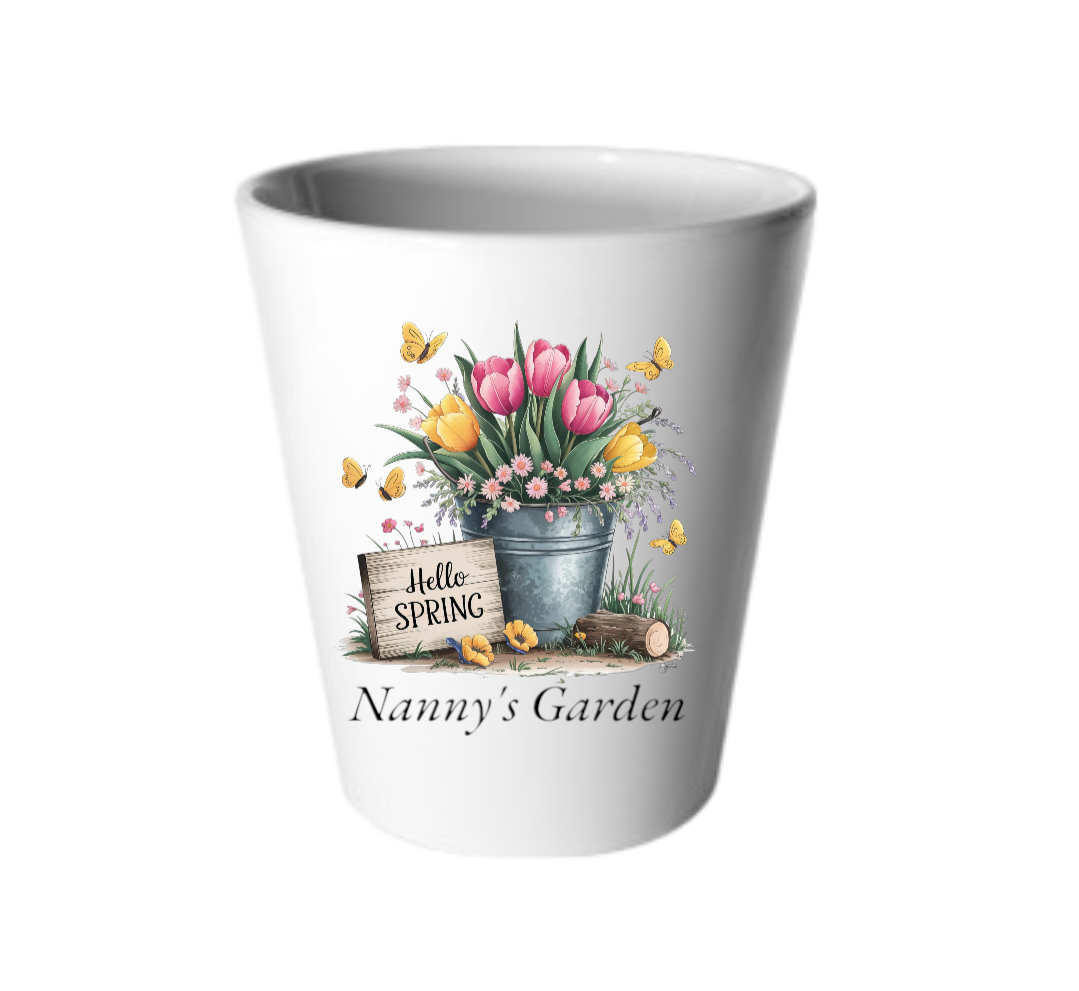 Personalised Mother&#39;s Day Floral Pot: