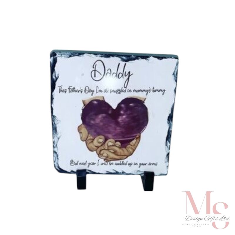 Medium Square Photo Slate, Daddy