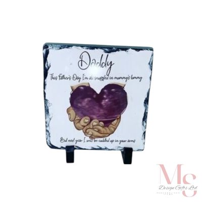 Medium Square Photo Slate, Daddy
