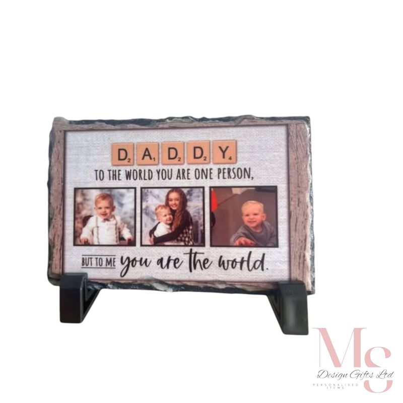 Mini Photo Slate, Daddy Scrabble
