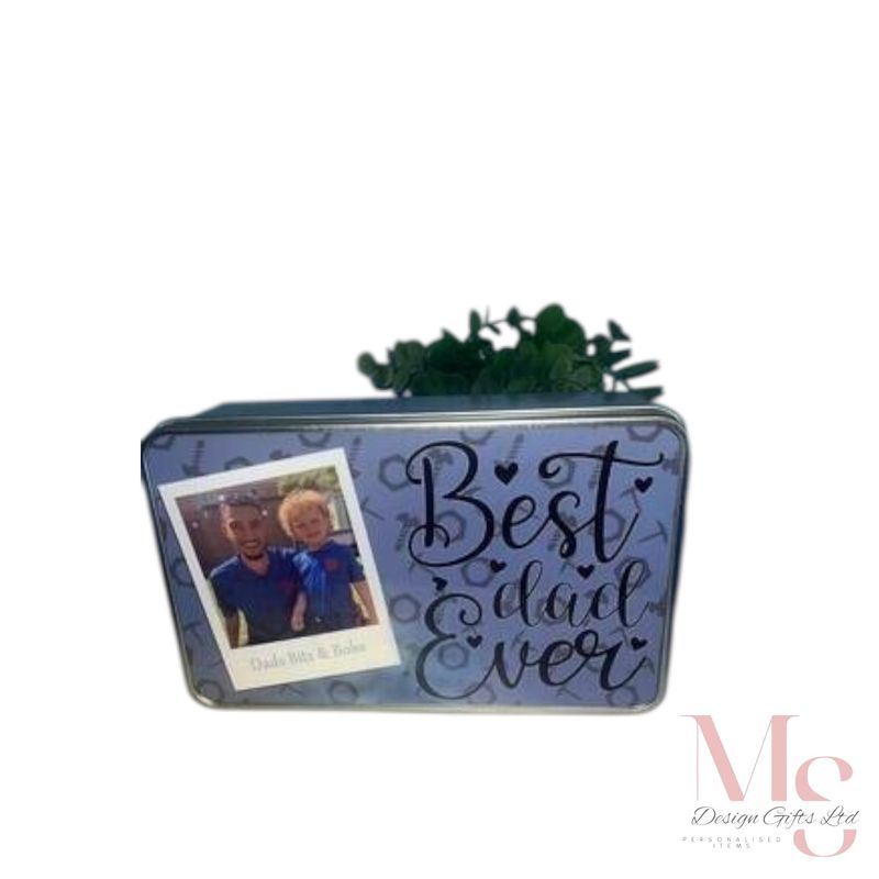 Personalised Best Dad Ever Tin