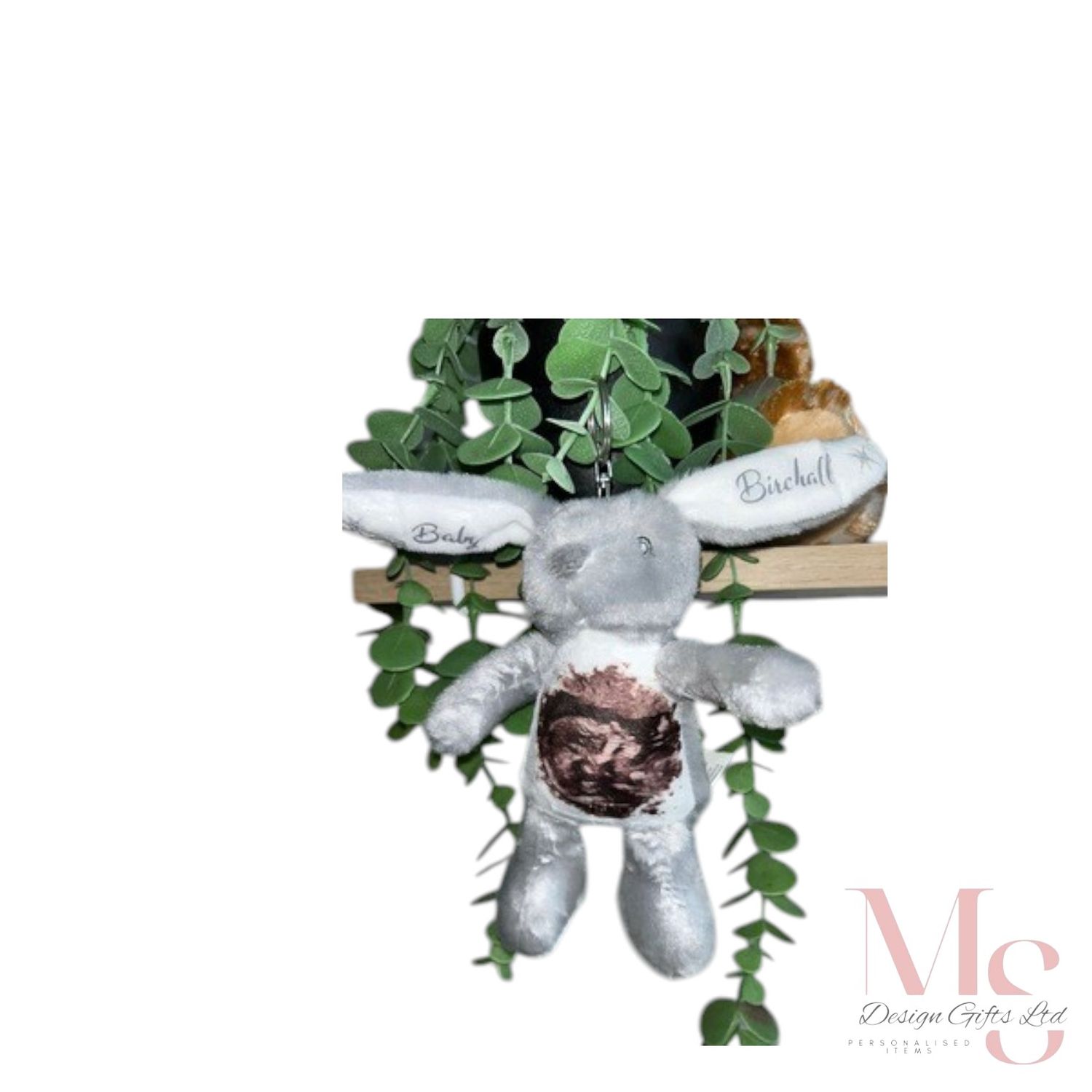 Rabbit Keyring: Personalised Soft Teddy