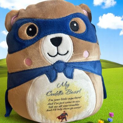 Superhero Bear with verse