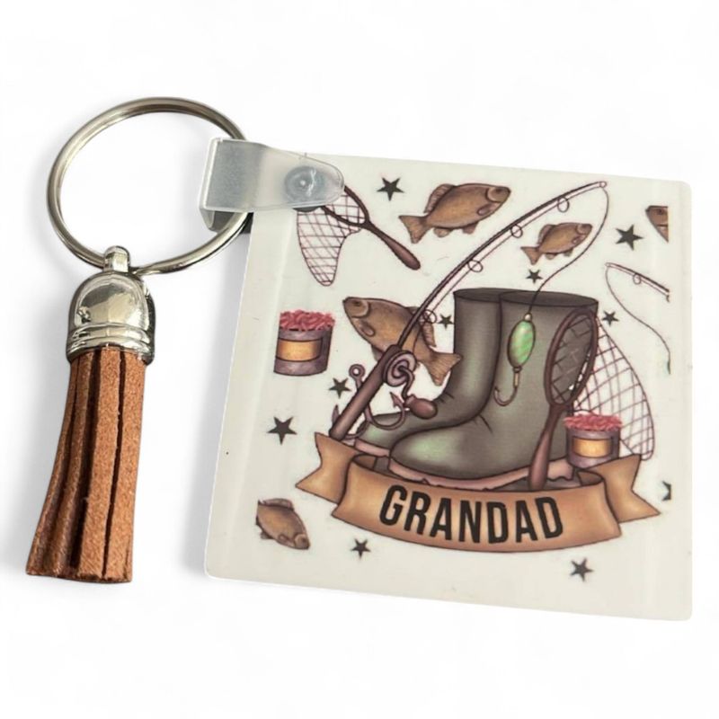 Father&#39;s Day Fishing Keyring