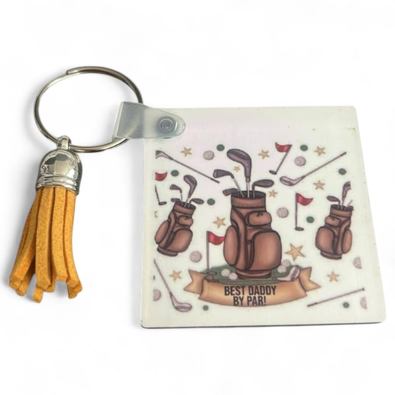 Father&#39;s Day Golf Keyring
