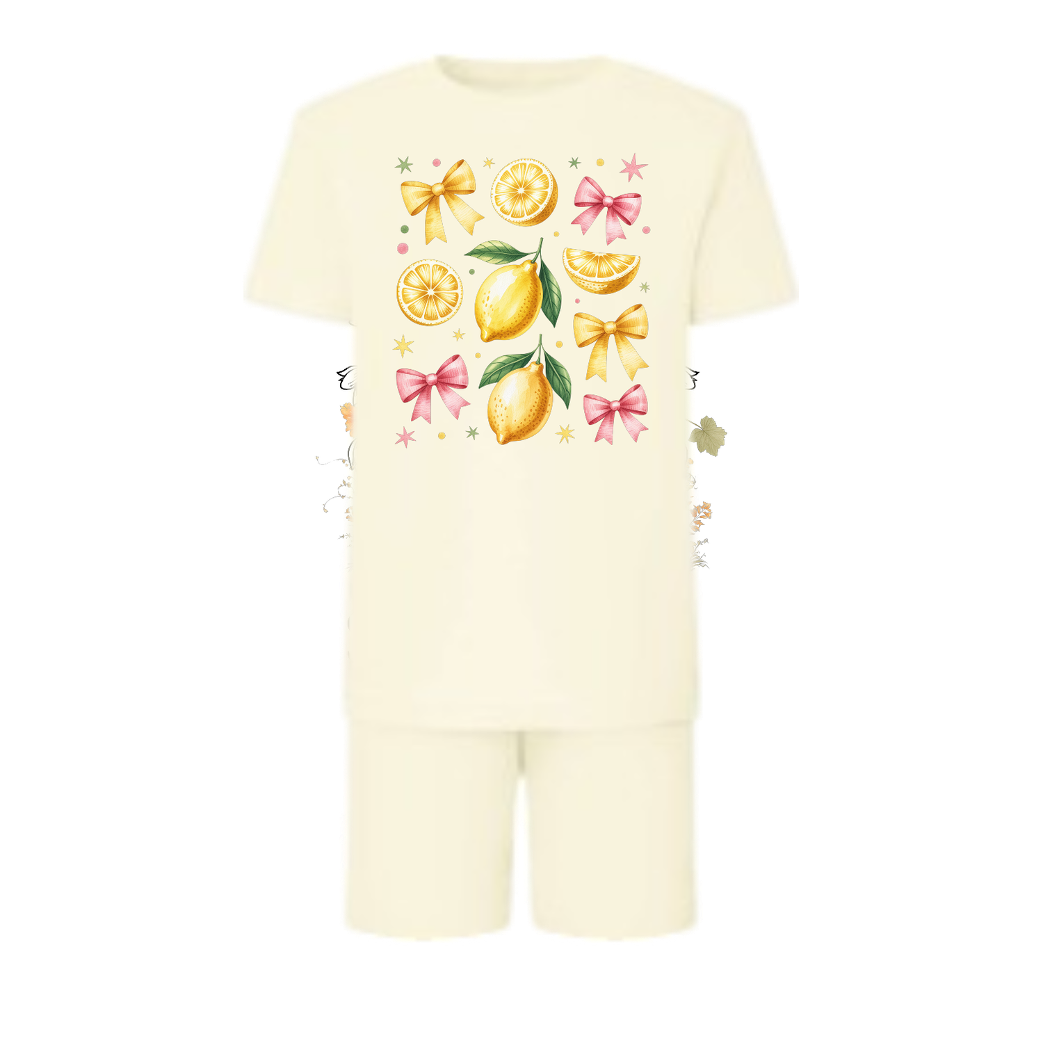 Bows &amp; Lemons shorts and tee set