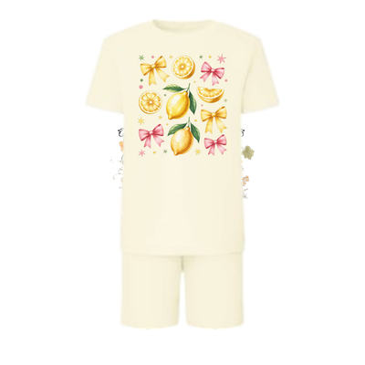 Bows &amp; Lemons shorts and tee set