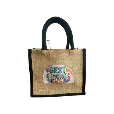 Personalised teacher Mini Jute Bag