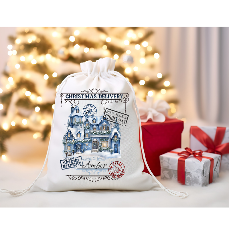 Christmas castle gift bag