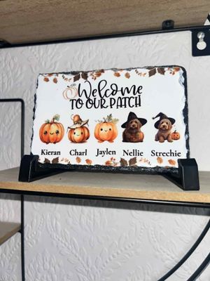 Welcome to our Pumpkin patch slate