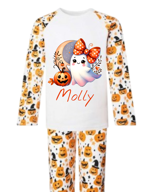Ghost &amp; pumpkin Kids Pjs