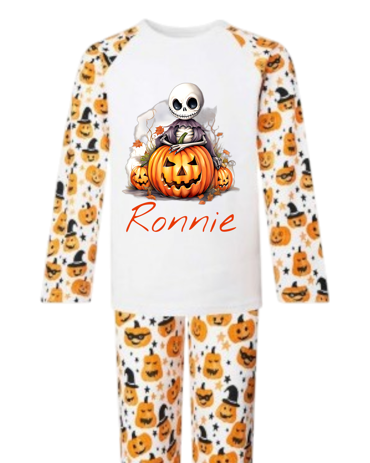 Pumpkin Skellington design pjs