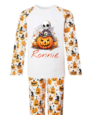 Pumpkin Skellington design pjs