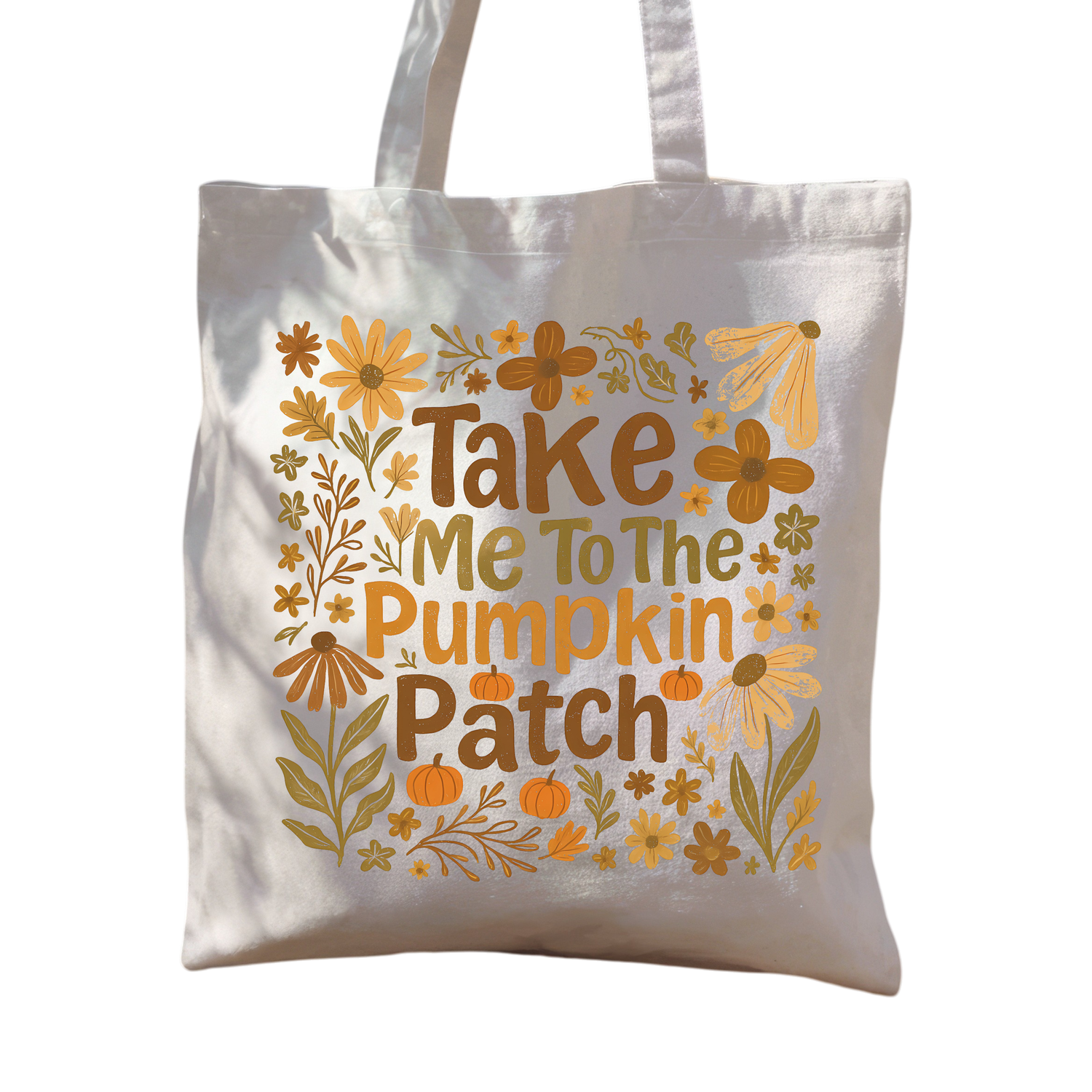 Take me to the pumpkin patch tote bag