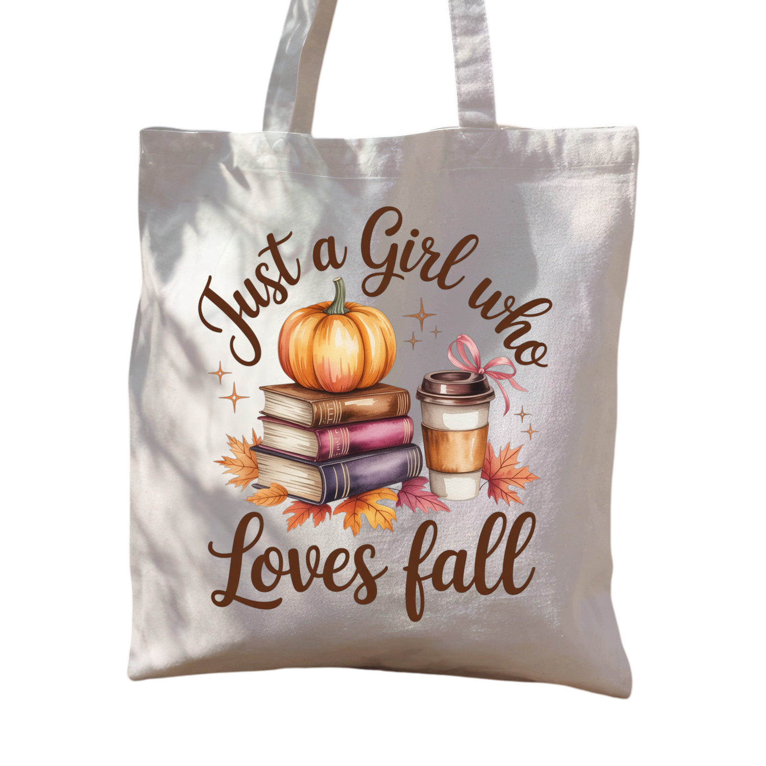 Just a girl who loves fall tote bag
