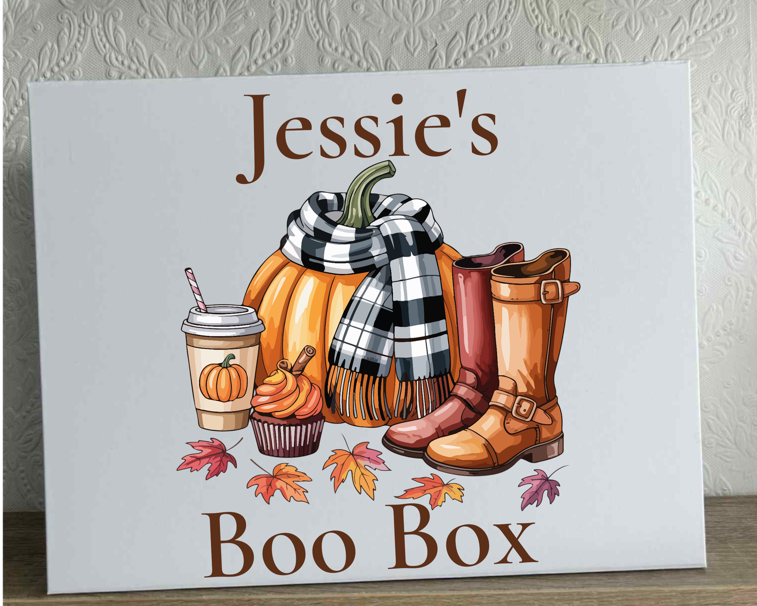 Personalised Autumn Boo Box