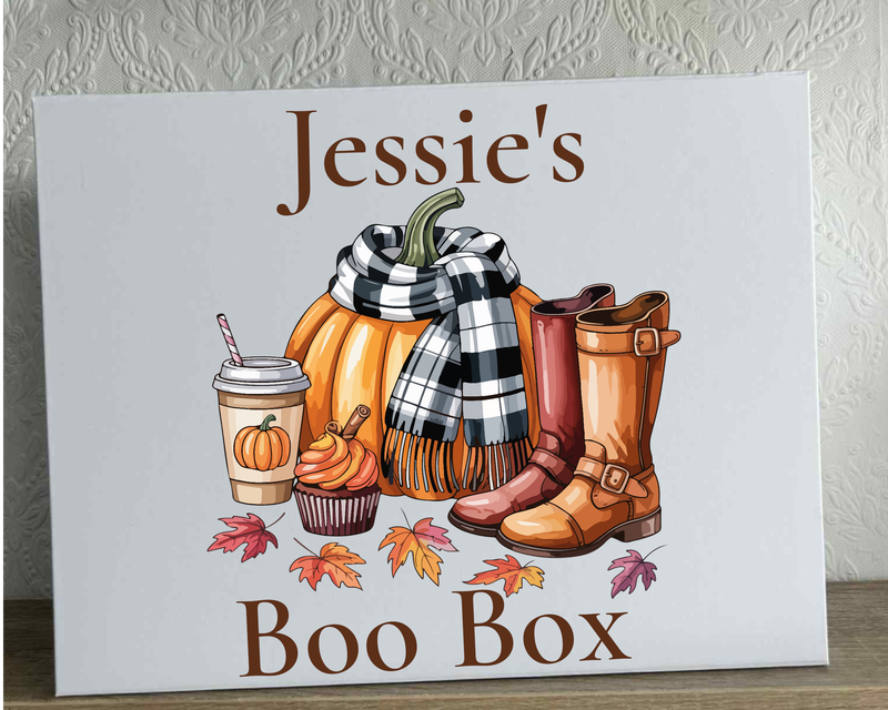 Personalised Autumn Boo Box