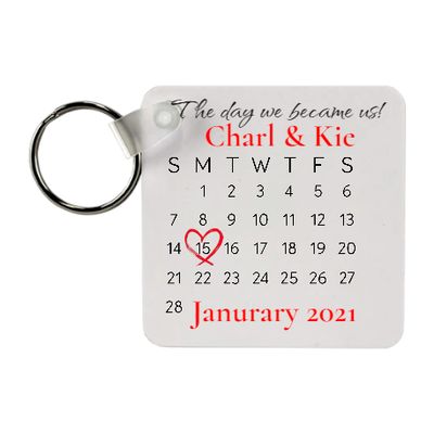 Double Sided Photo Keyring