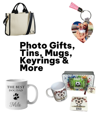 Photo Gifts, Tins, Mugs, Keyrings &amp; More