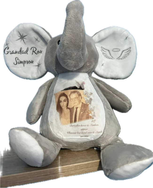 Memorial Elephant: Personalised Soft Teddy