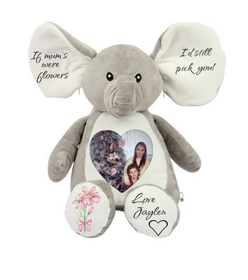 Mother's Day Ellie Bear: Personalised Soft Teddy