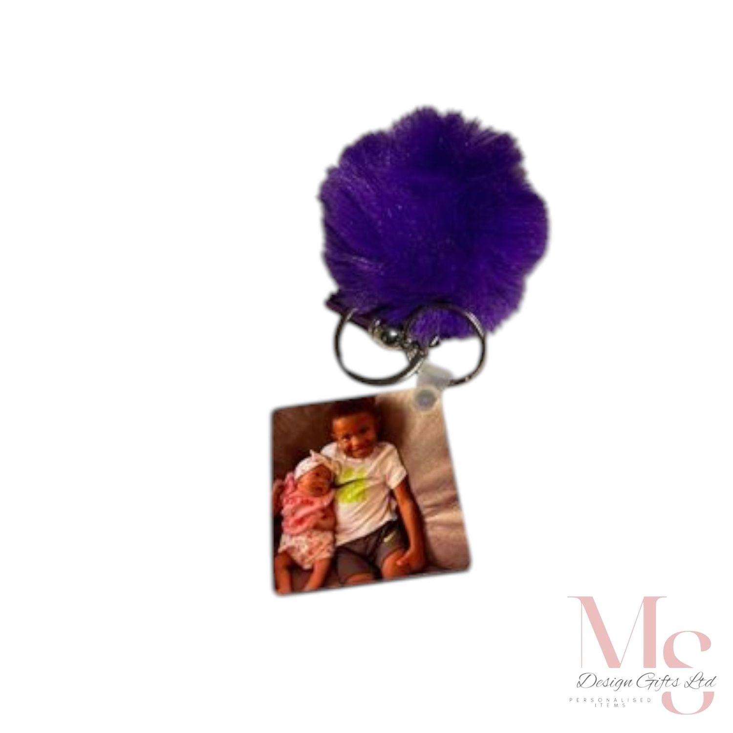 Personalised photo keyring square