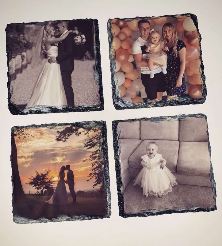 Single Photo Slate Coaster