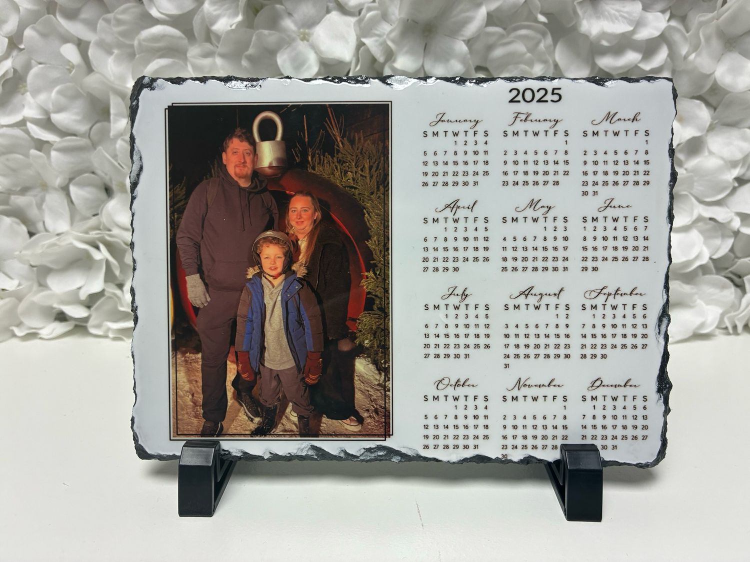2026 Calendar: Medium Photo Slate